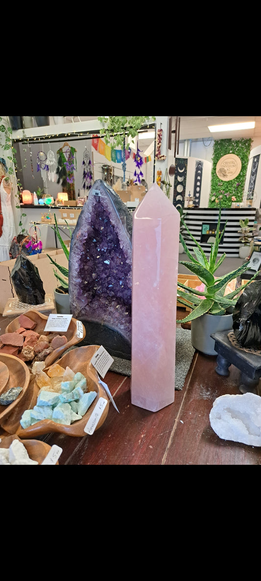 XL Rose Quartz Point