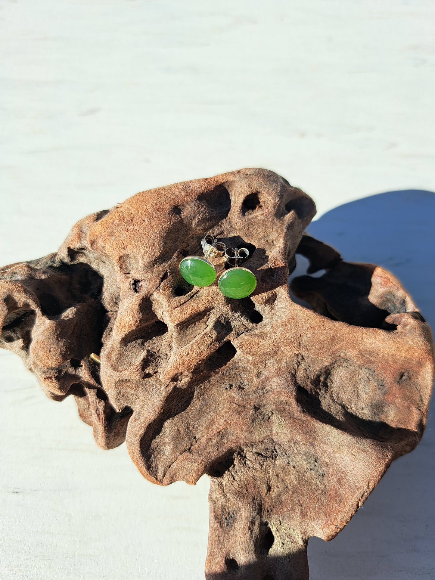 Nz Jade Stud Earrings