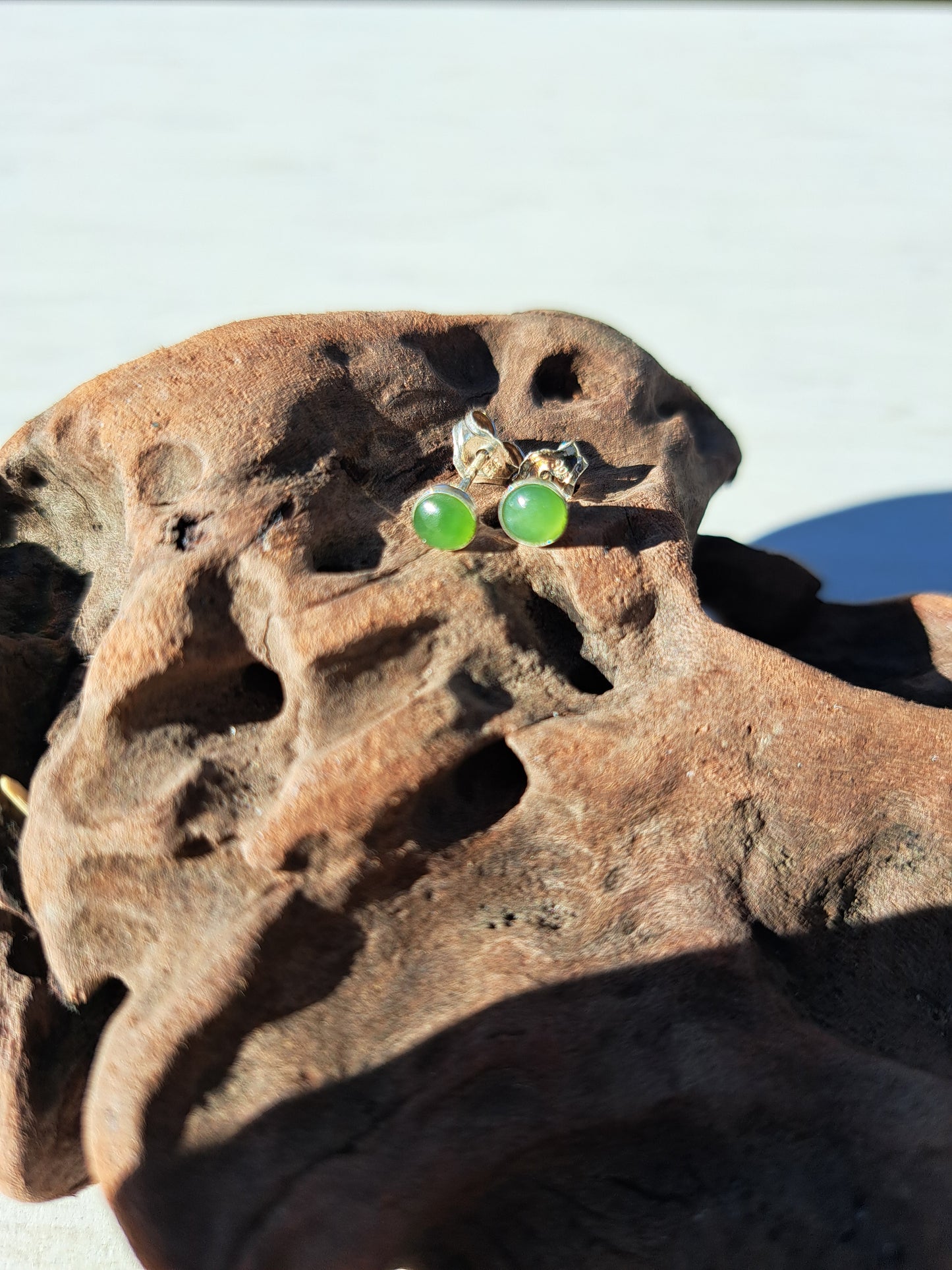 Nz Jade Stud Earrings