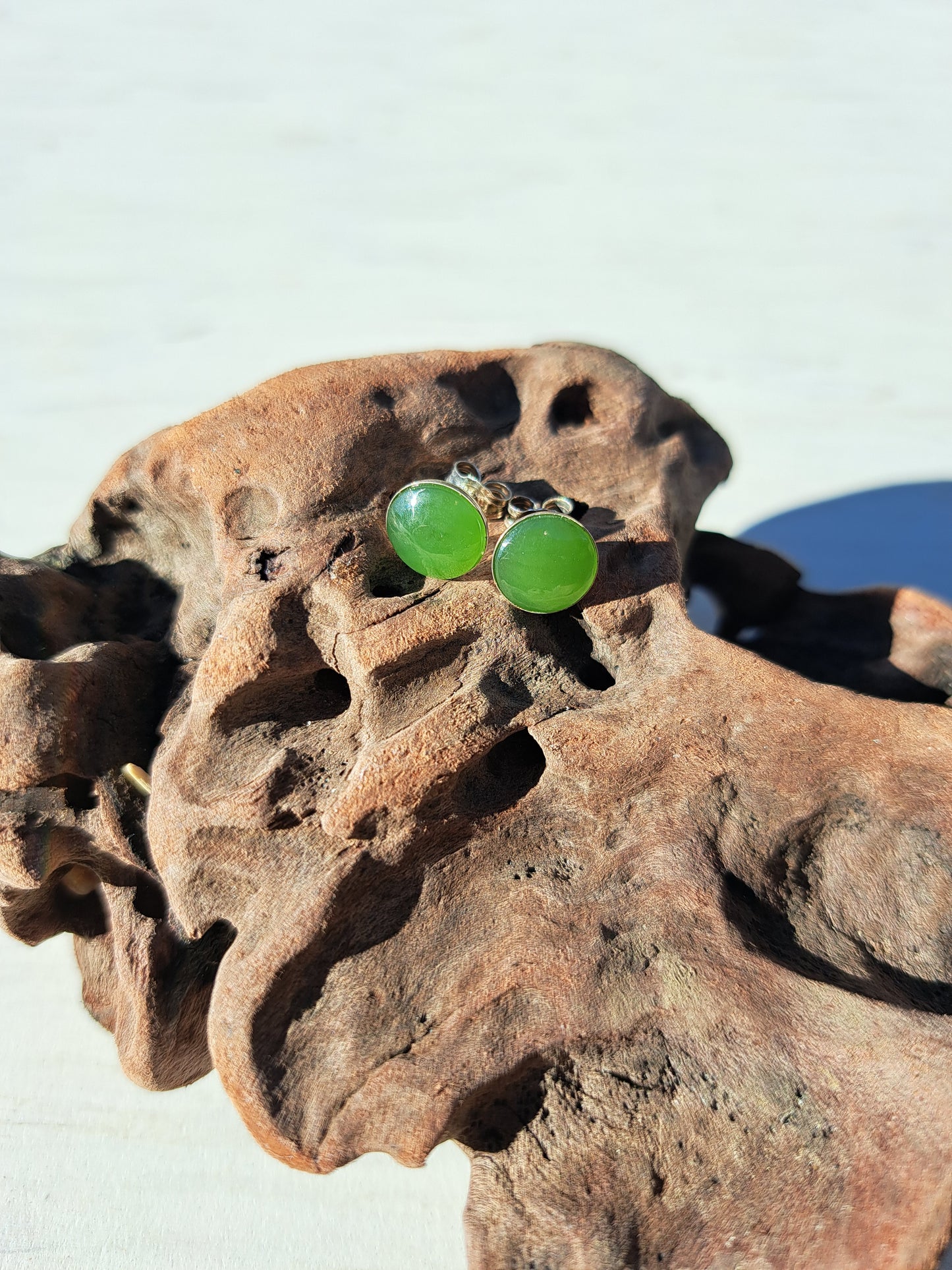 Nz Jade Stud Earrings
