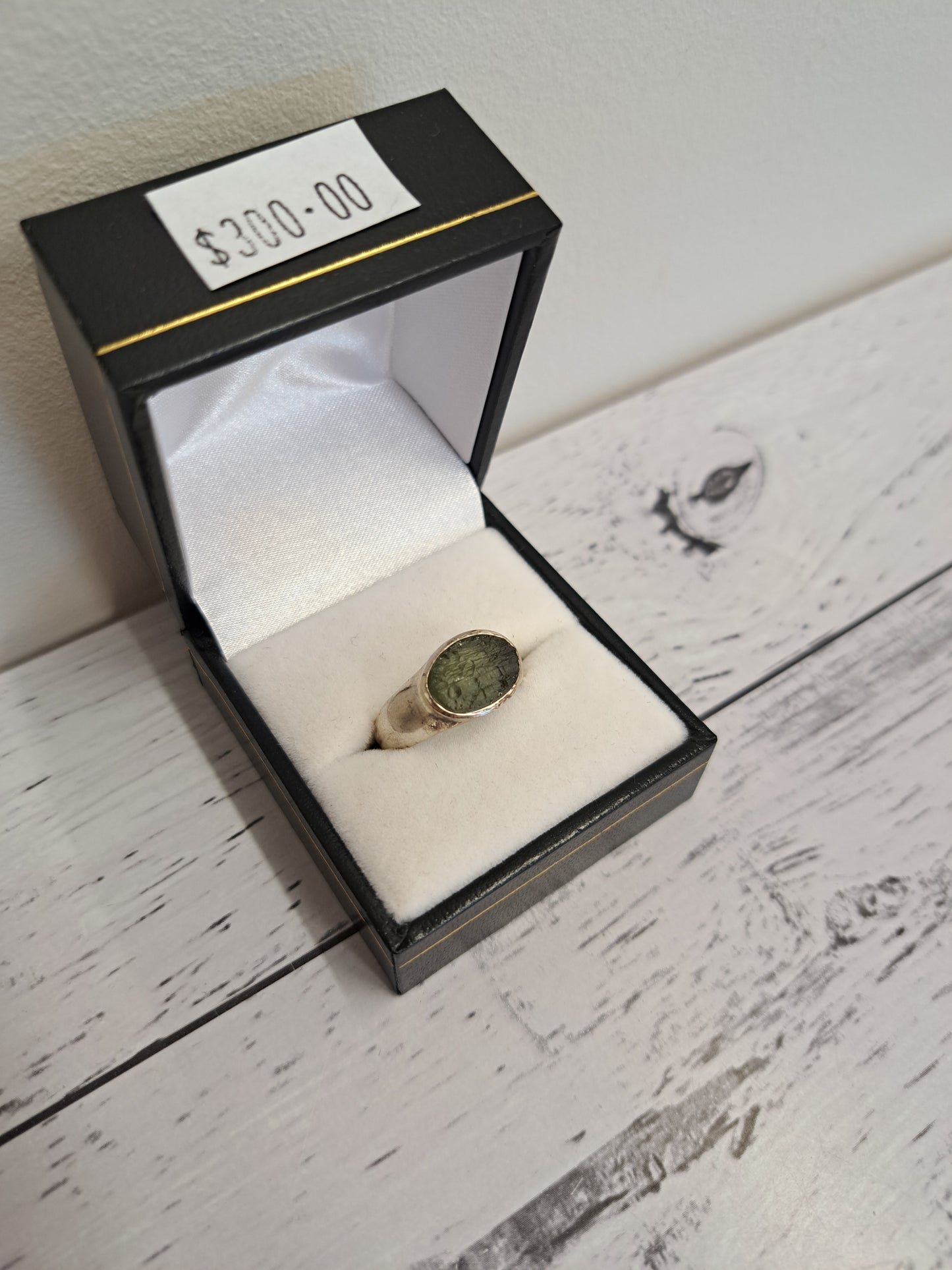 Moldavite Ring