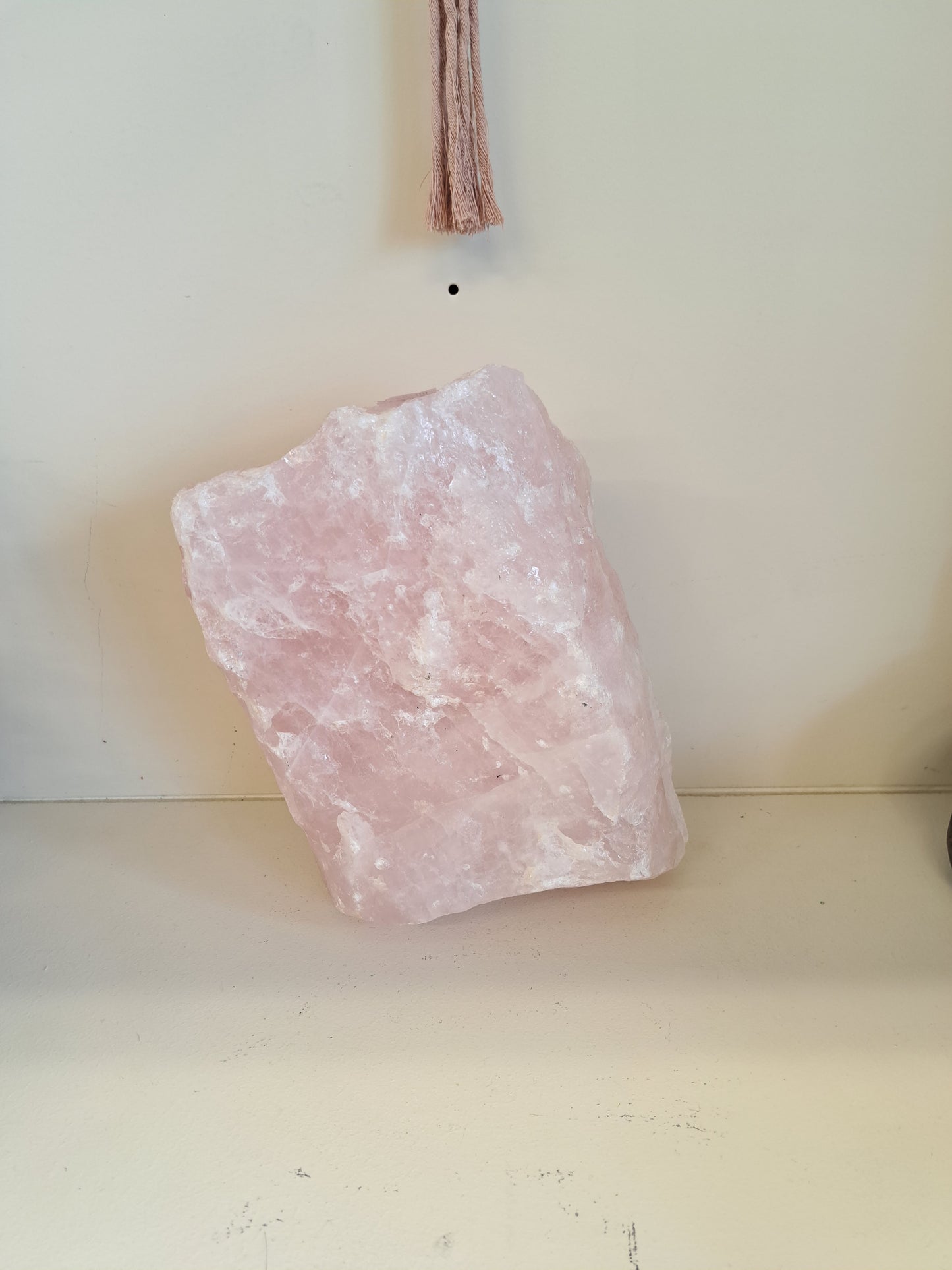XL Raw Rose Quartz