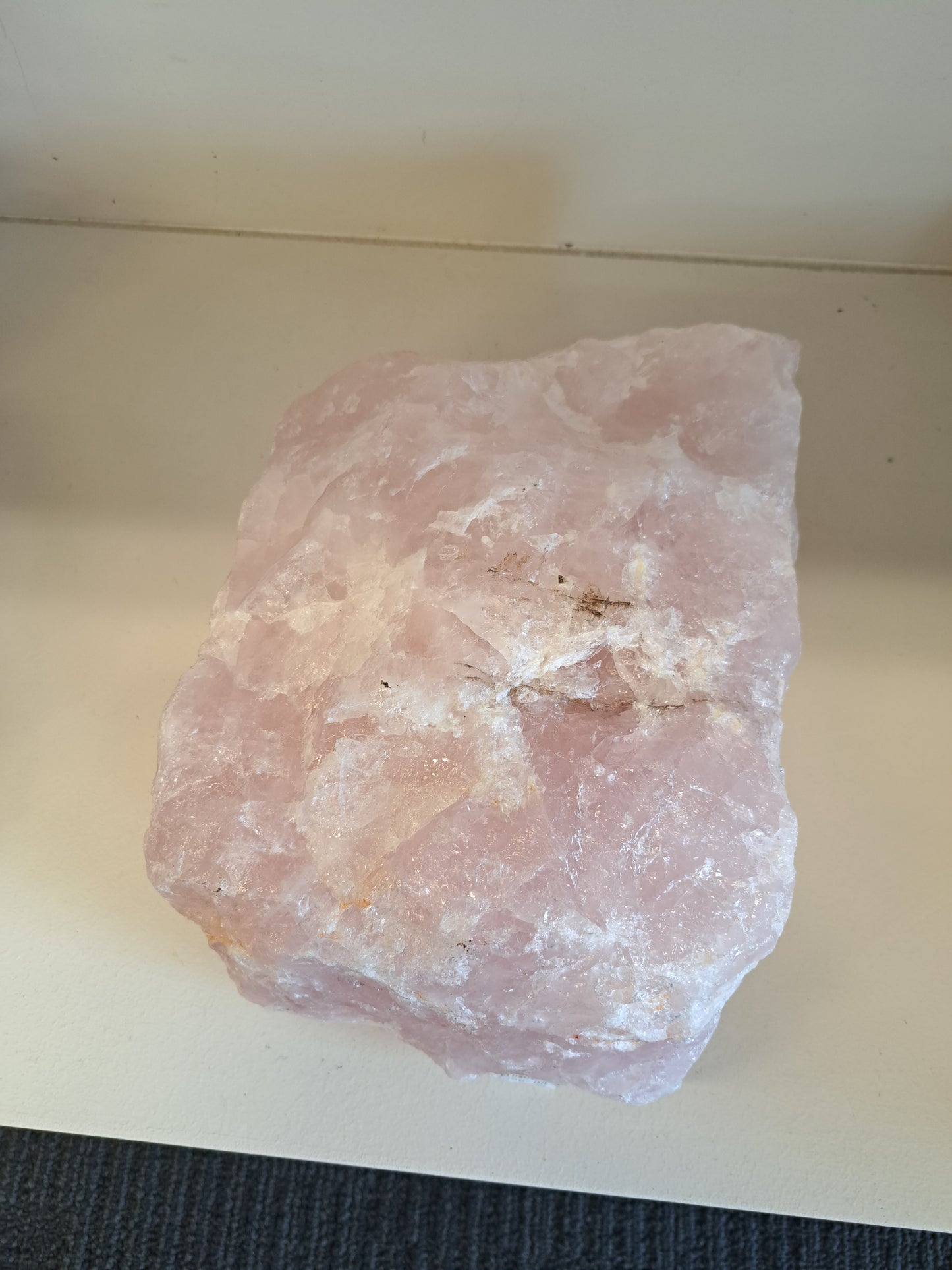 XL Raw Rose Quartz