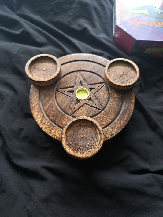 Wooden Sphere Holder