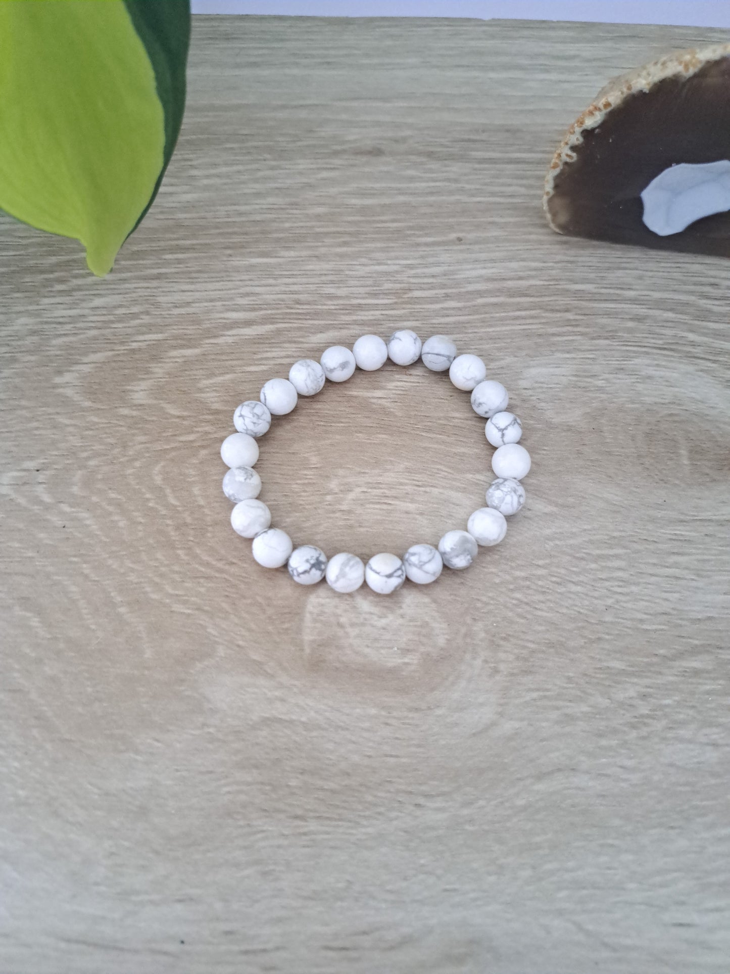 Bead Bracelet- Howlite