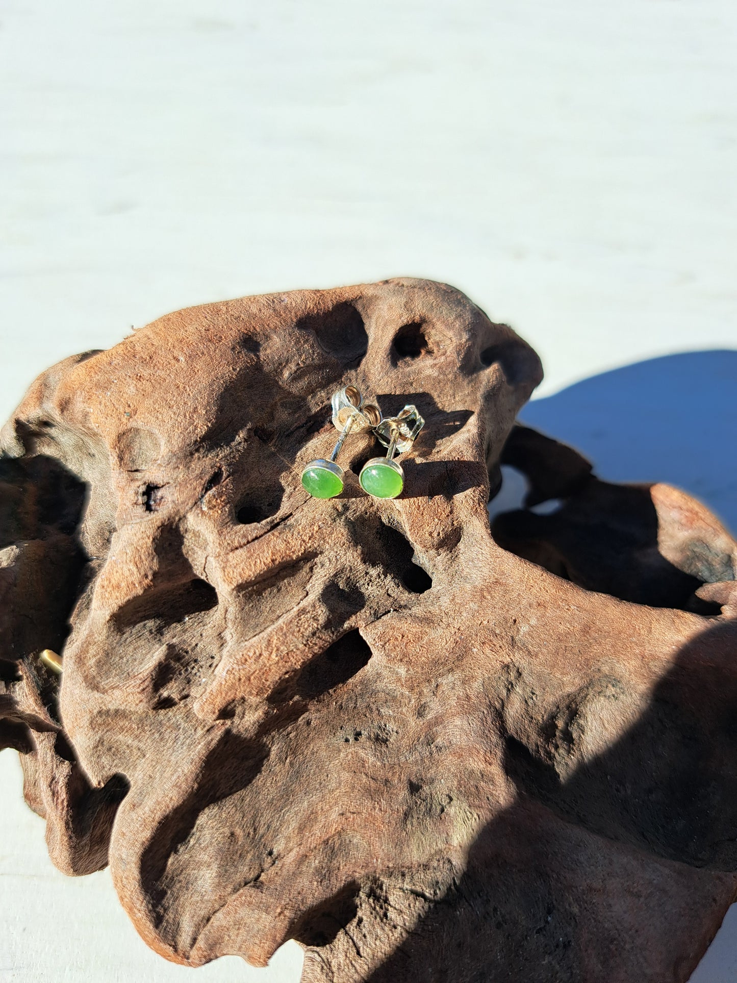 Nz Jade Stud Earrings