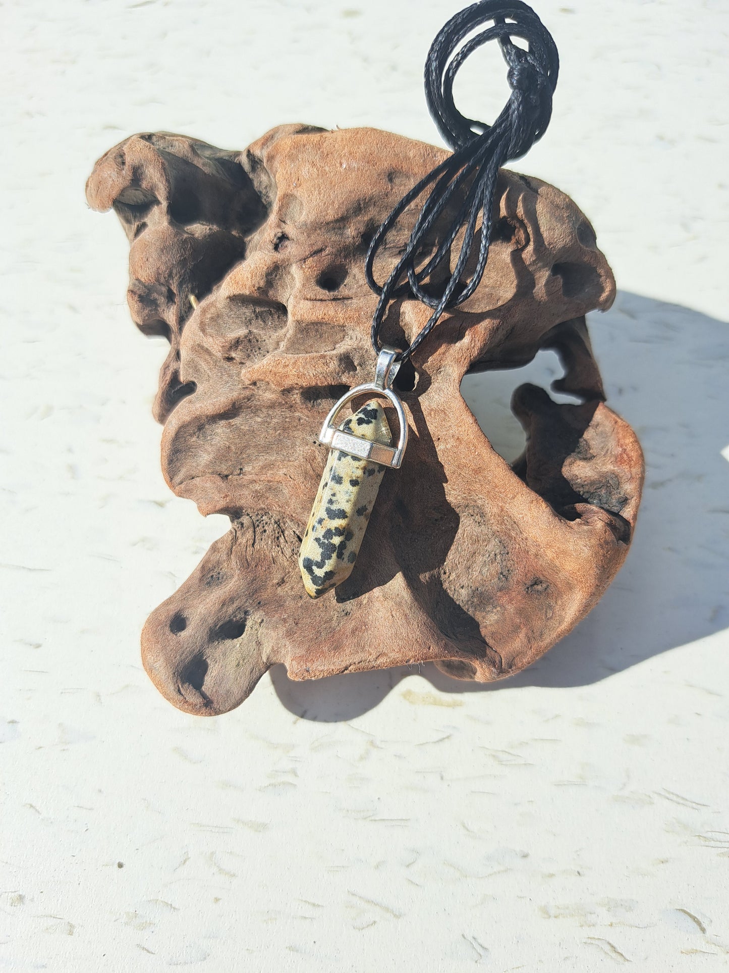 DT Necklace - Dalmatian Jasper