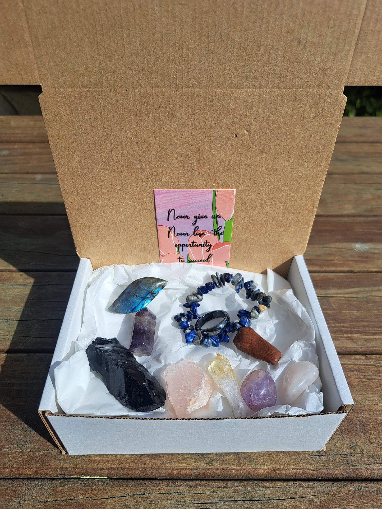Hematite Ring Giftbox #1