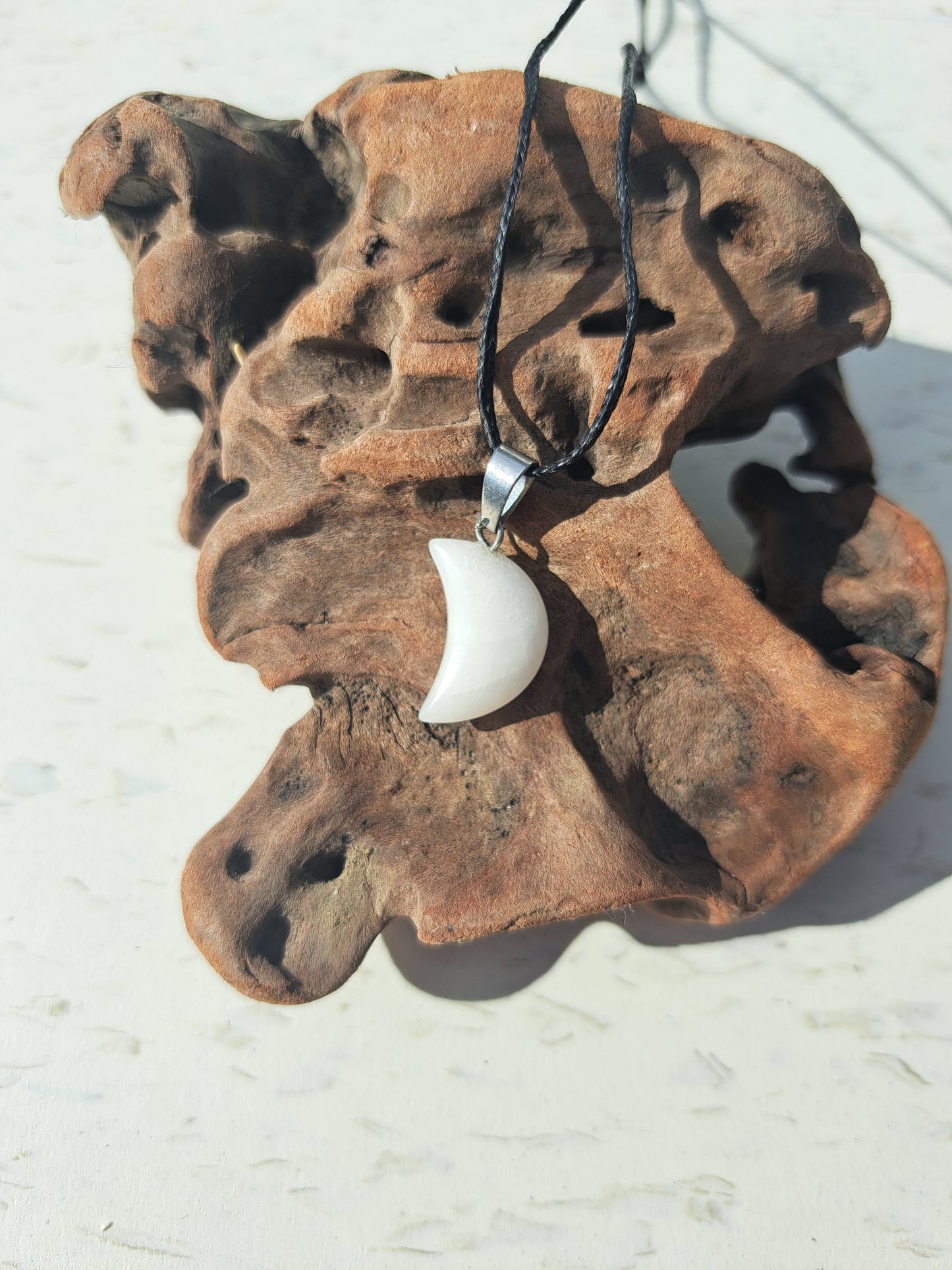 Moon Necklace - Quartz