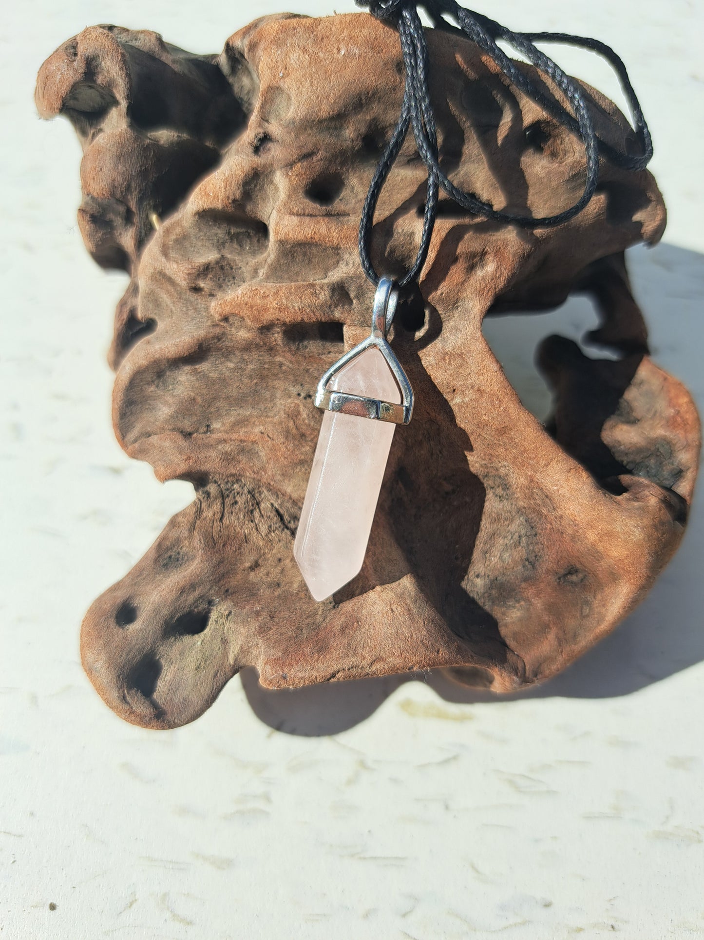 DT Necklace - Rose Quartz