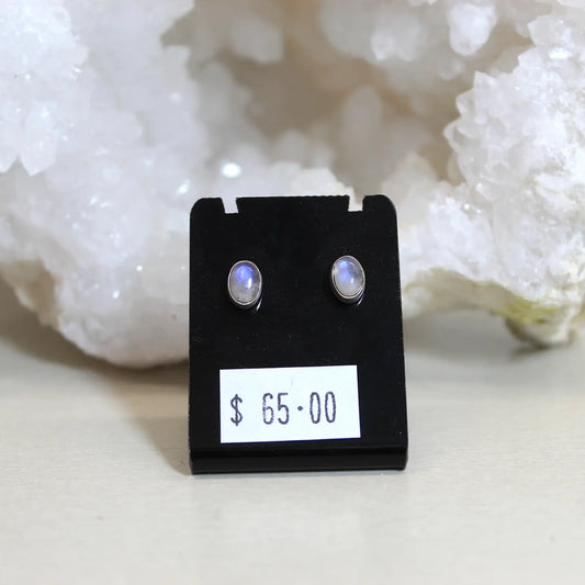 Moonstone Stud Earrings