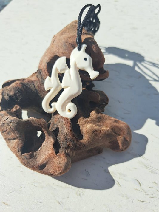 Bone Carving - Seahorse