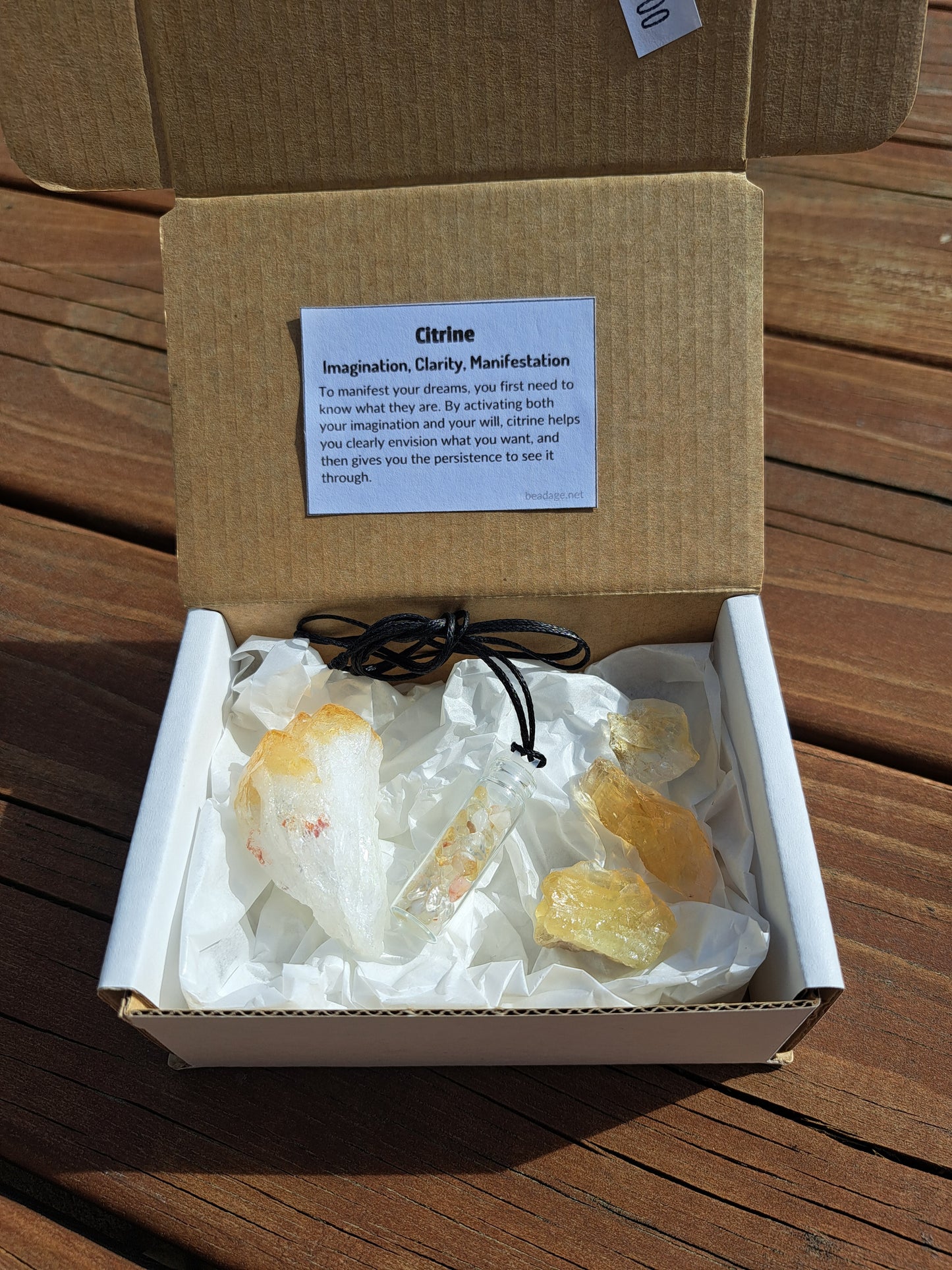 Crystal Chip Necklace Giftbox