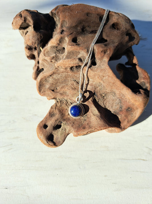Lapis Lazuli Silver Necklace