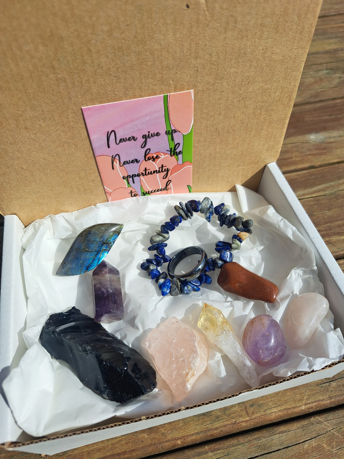 Hematite Ring Giftbox #1