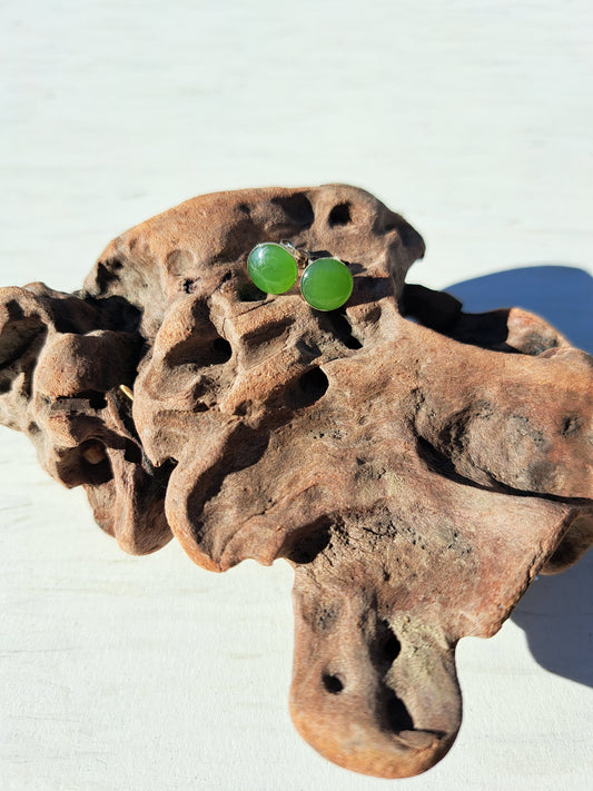 Nz Jade Stud Earrings