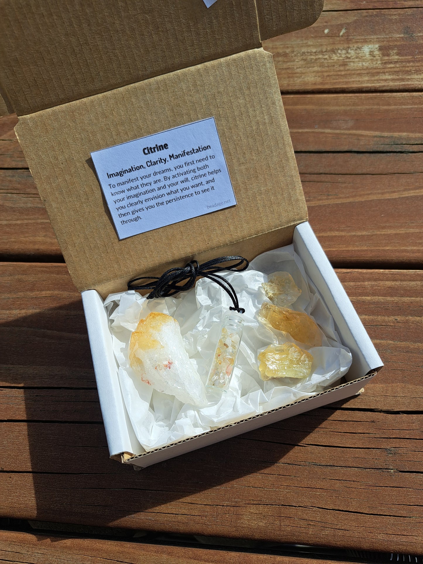 Crystal Chip Necklace Giftbox