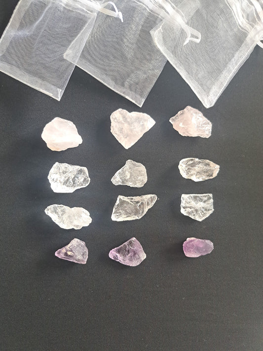 Raw crystal value bag