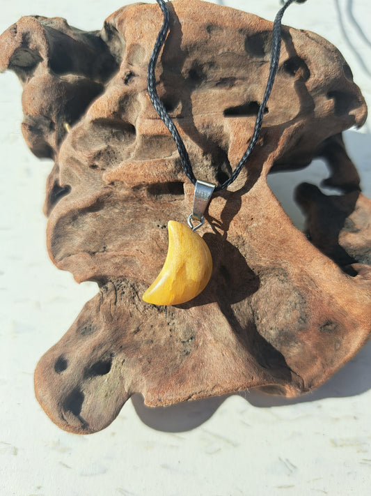 Moon Necklace - Jasper