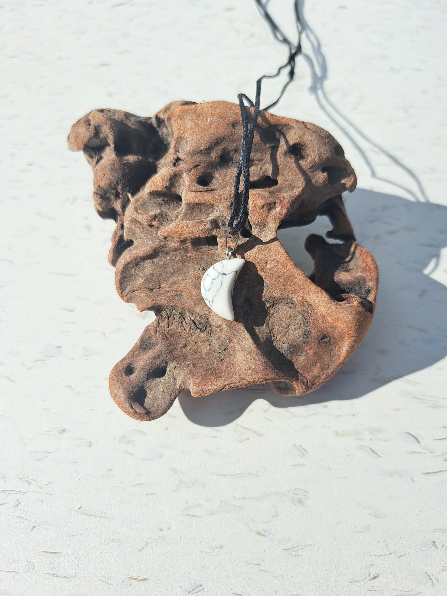 Moon Necklace - Howlite