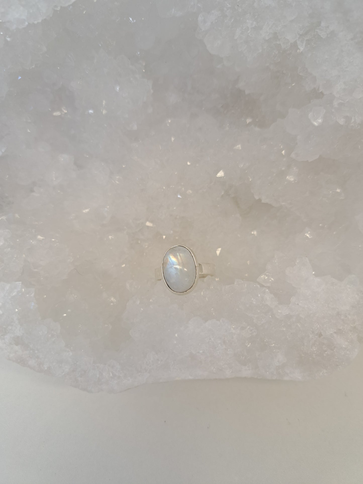 Moonstone Silver Ring