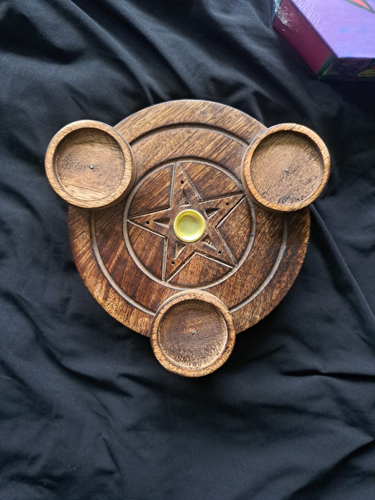 Wooden Sphere Holder