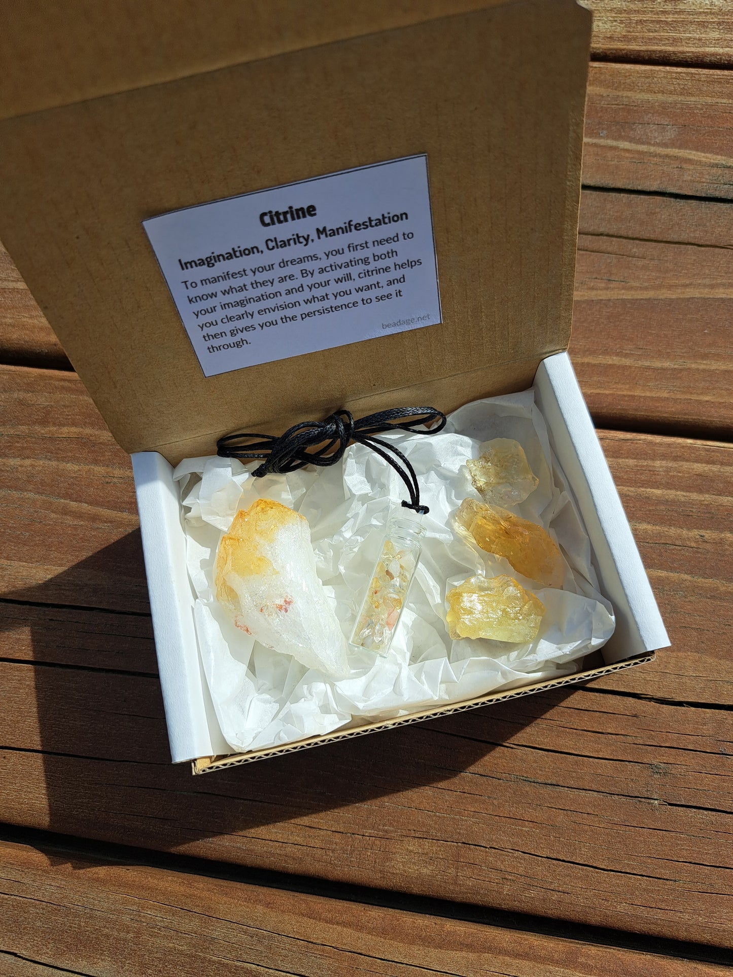 Crystal Chip Necklace Giftbox