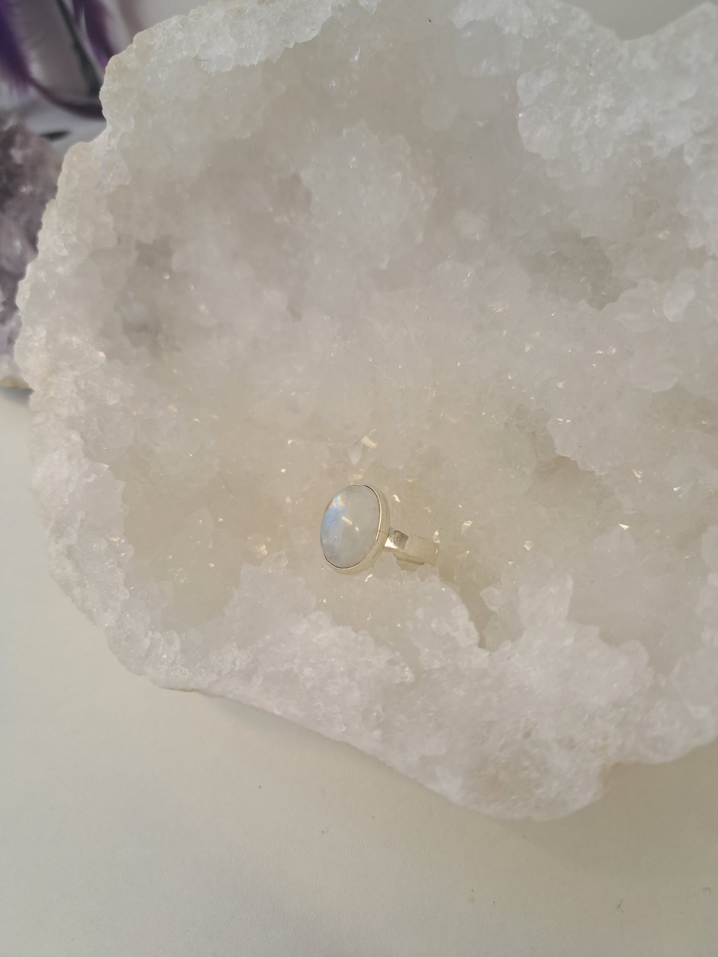 Moonstone Silver Ring