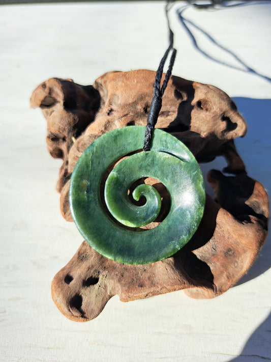 Nz Jade Koru Pendant