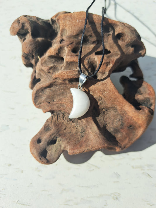 Moon Necklace - Quartz