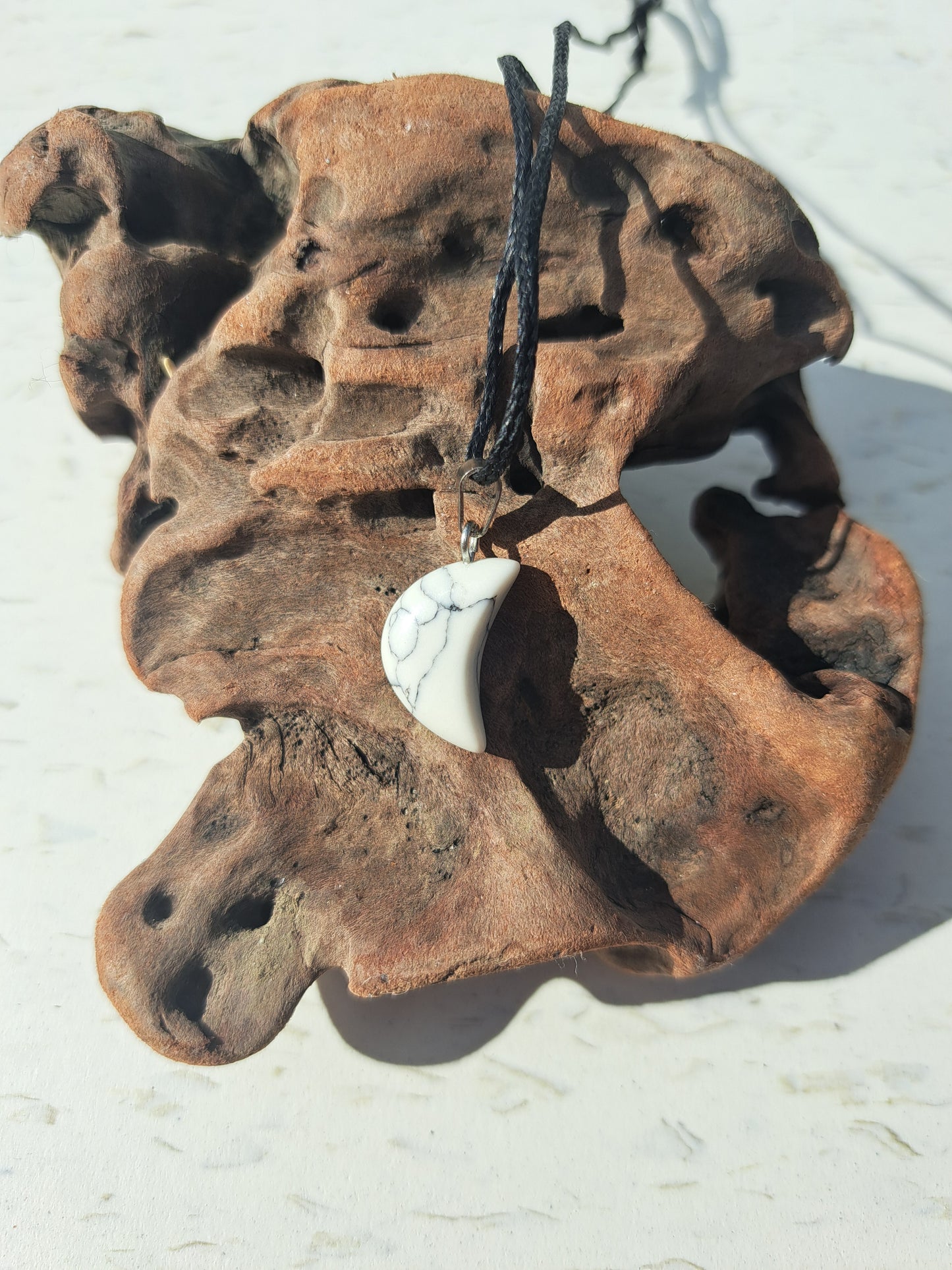 Moon Necklace - Howlite
