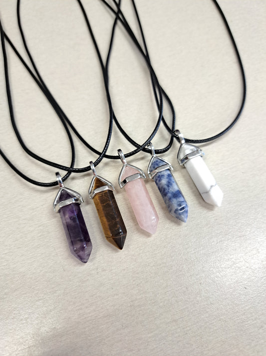 Double Terminated Crystal Necklace