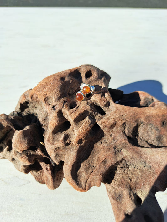 Amber Stud Earrings